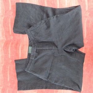 🐦‍⬛ Lauren Ralph Lauren 100% Linen Wide Leg Pants. Size 4.